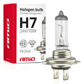 H7-halogeenipolttimo 24V 70W UV-suodattimella