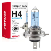 H4 Super White -halogeenipolttimo UV-suodattimella
