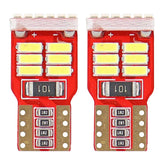 Valkoiset W5W T10 LED-polttimot, joissa on 18 kpl 4014-diodeja