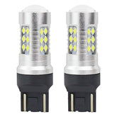 LED-polttimo T20 7443 W21/5W CANBUS valkoisella valolla