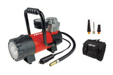 12 V auton kompressori LED-valolla ja painemittarilla