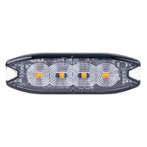 LED-varoitusvalo, jossa 4 LEDiä edestä katsottuna