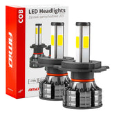 H4 COB LED-ajovalot