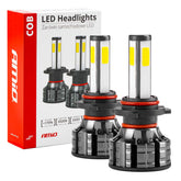 HB4 LED-polttimot COB-diodeilla ja 6500K valonvärillä