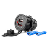 Vedenpitävä USB-autolaturi kahdella USB-portilla