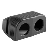 Musta asennuskotelo kahdella 30 mm reiällä