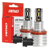 LED-polttimot H8 H9 H11 H16 6500 K valkoisella valolla