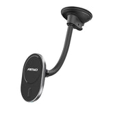 Magnetisk mobilholder med trådløs Qi-oplader og sugekop