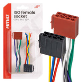 ISO-naarasliitin 12 V:lle ja enintään 5 A:lle