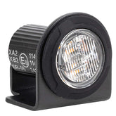 Rund LED-advarselslampe med orange lys