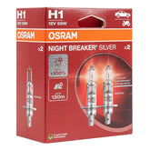 Osram H1 NIGHT BREAKER SILVER -halogeenipolttimo 12 V 55 W
