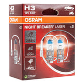 Osram H3 NIGHT BREAKER LASER -halogeenipolttimo 12 V 55 W