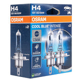 Osram H4 -halogeenipolttimot Cool Blue NEXT GEN 5000K, 2 kpl