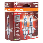 Osram H4 NIGHT BREAKER LASER -halogeenipolttimo 12V 60/55W