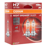 Osram H7 NIGHT BREAKER SILVER -halogeenipolttimot, 2 kpl.