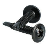 Carpoint itseporaavat ruuvit, mustat, Ø 4 mm, 25 mm, 100 kpl.