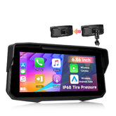 6,86” moottoripyörän näyttö CarPlaylla, Android Autolla, AirPlaylla ja TPMS:llä