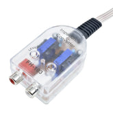 2-kanavainen High to Low Converter – RCA-linjalähtöadapteri auton radioon