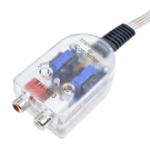 2-kanavainen High to Low Converter – RCA-linjalähtöadapteri auton radioon