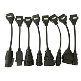 8 stk. Lastbil Diagnosekabler – Adaptere til Delphi DS150E, TCS CDP Pro og WOW Snooper