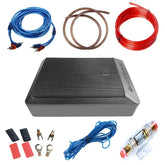 600W aktiivinen autosubwoofer 12V – kompakti bassokaiutin audiokaapelilla