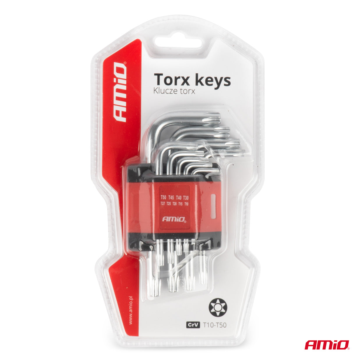 Lyhyt Torx-avainsarja auto- ja polkupyöräkorjauksiin