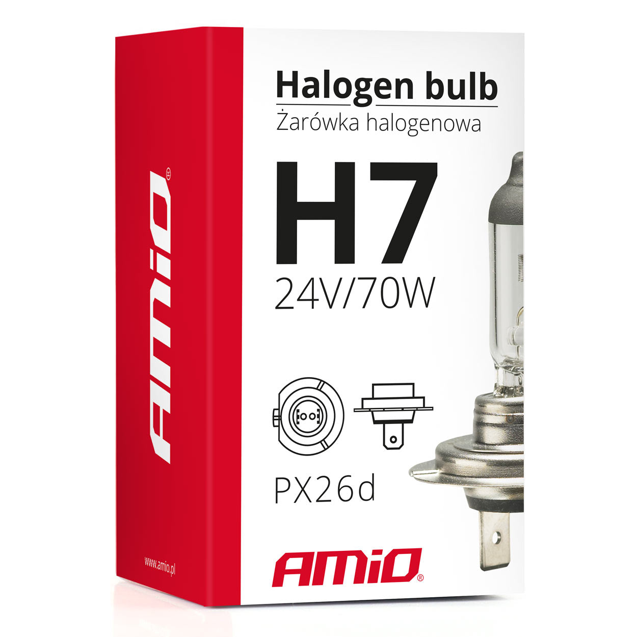 H7-halogeenipolttimo E8-hyväksynnällä