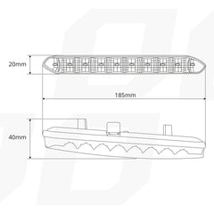 DRL 810 -päiväajovalot LED-valorivillä