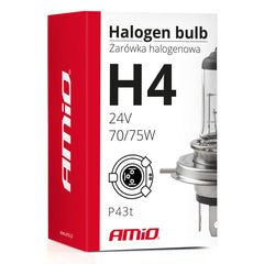 H4-halogeenipolttimo 24 V UV-suodattimella