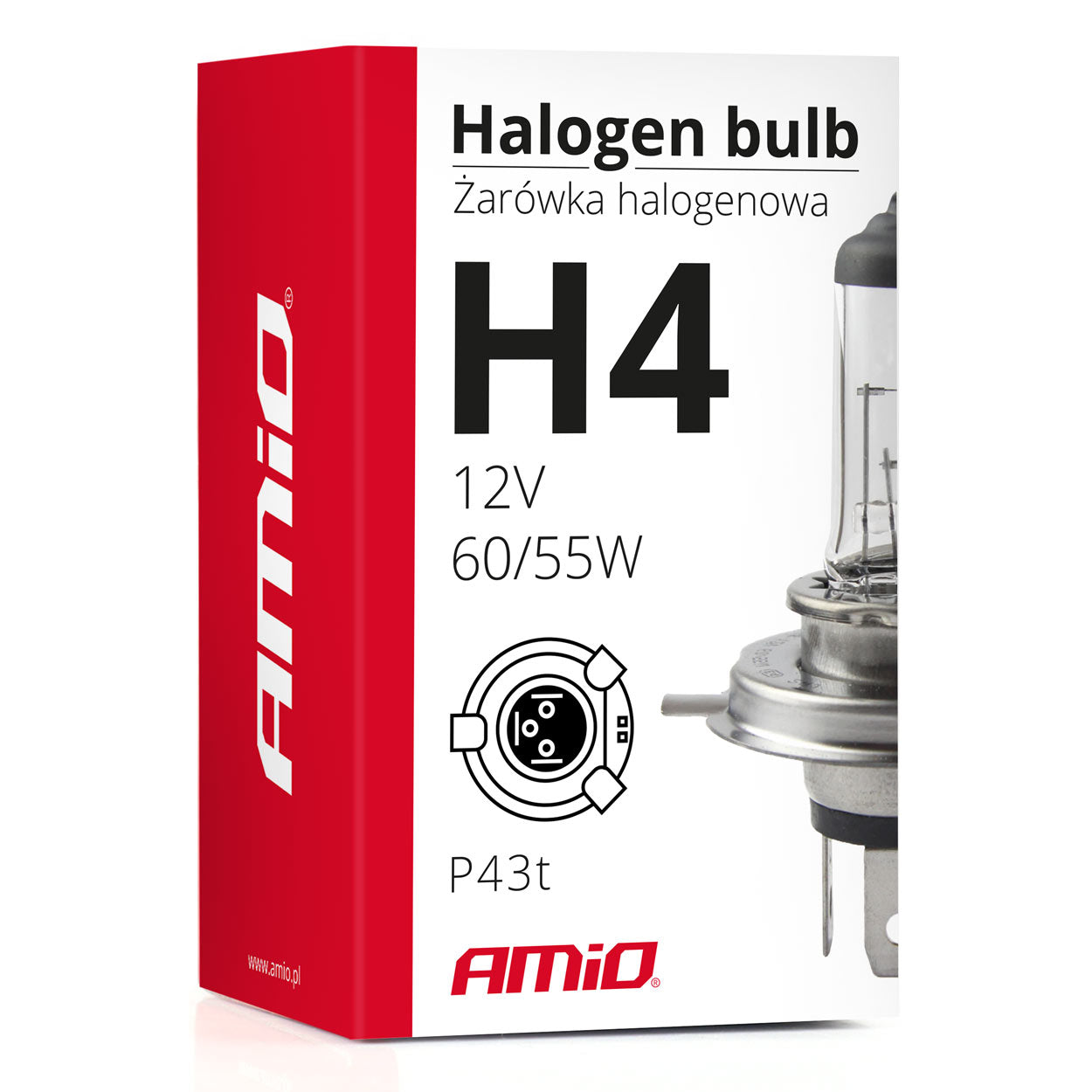H4-halogeenipolttimo E8-hyväksynnällä
