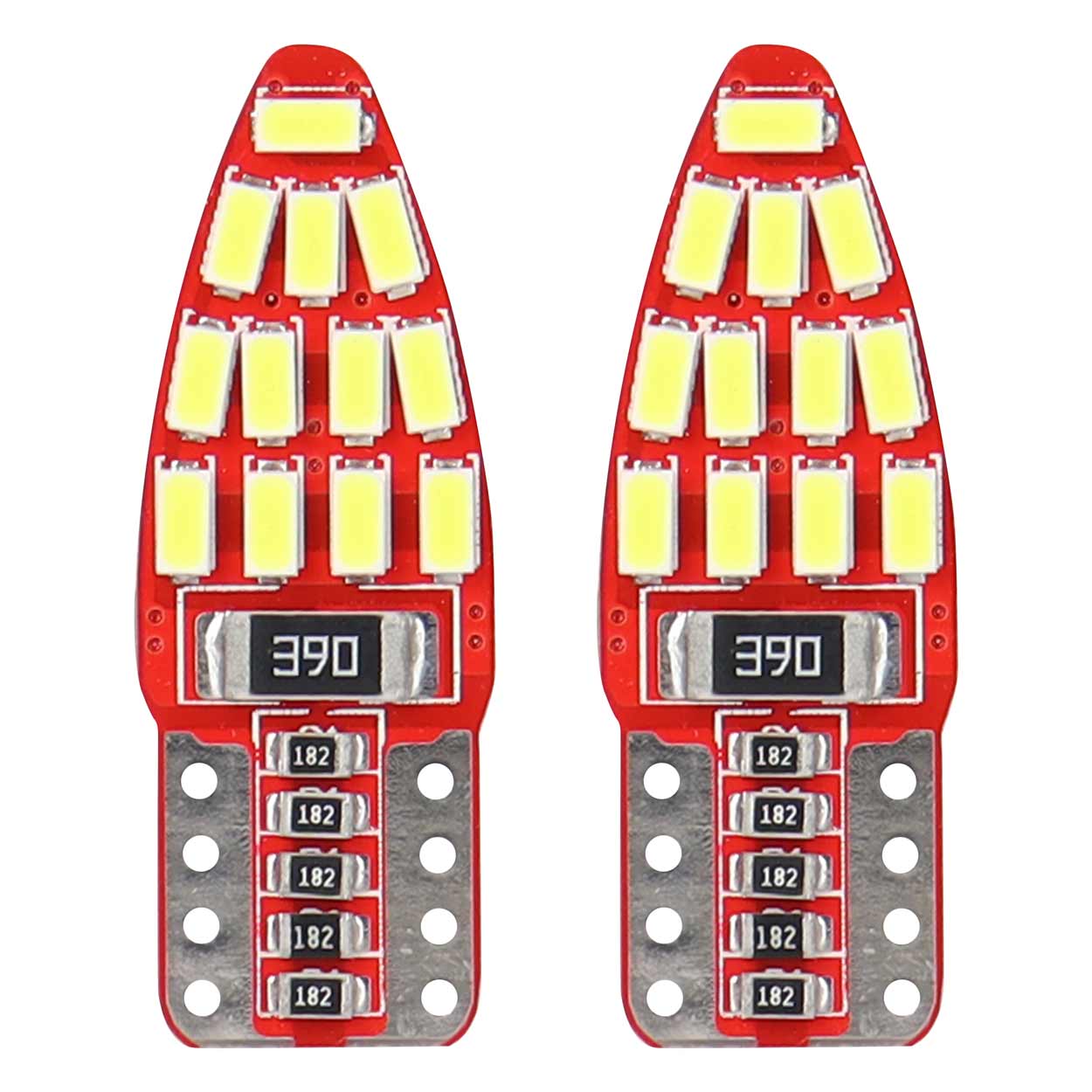 T10e W5W LED-polttimo CANBUS-järjestelmällä ja 24 SMD 3014 LED-diodilla