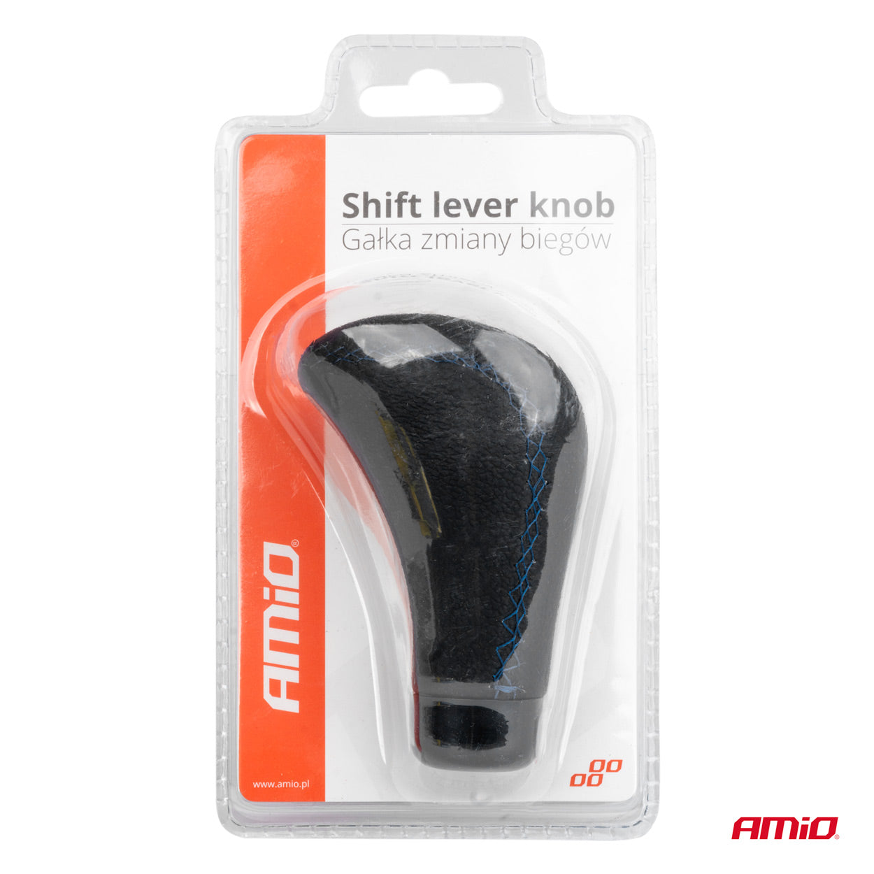 Universel gearskifteknop set fra siden