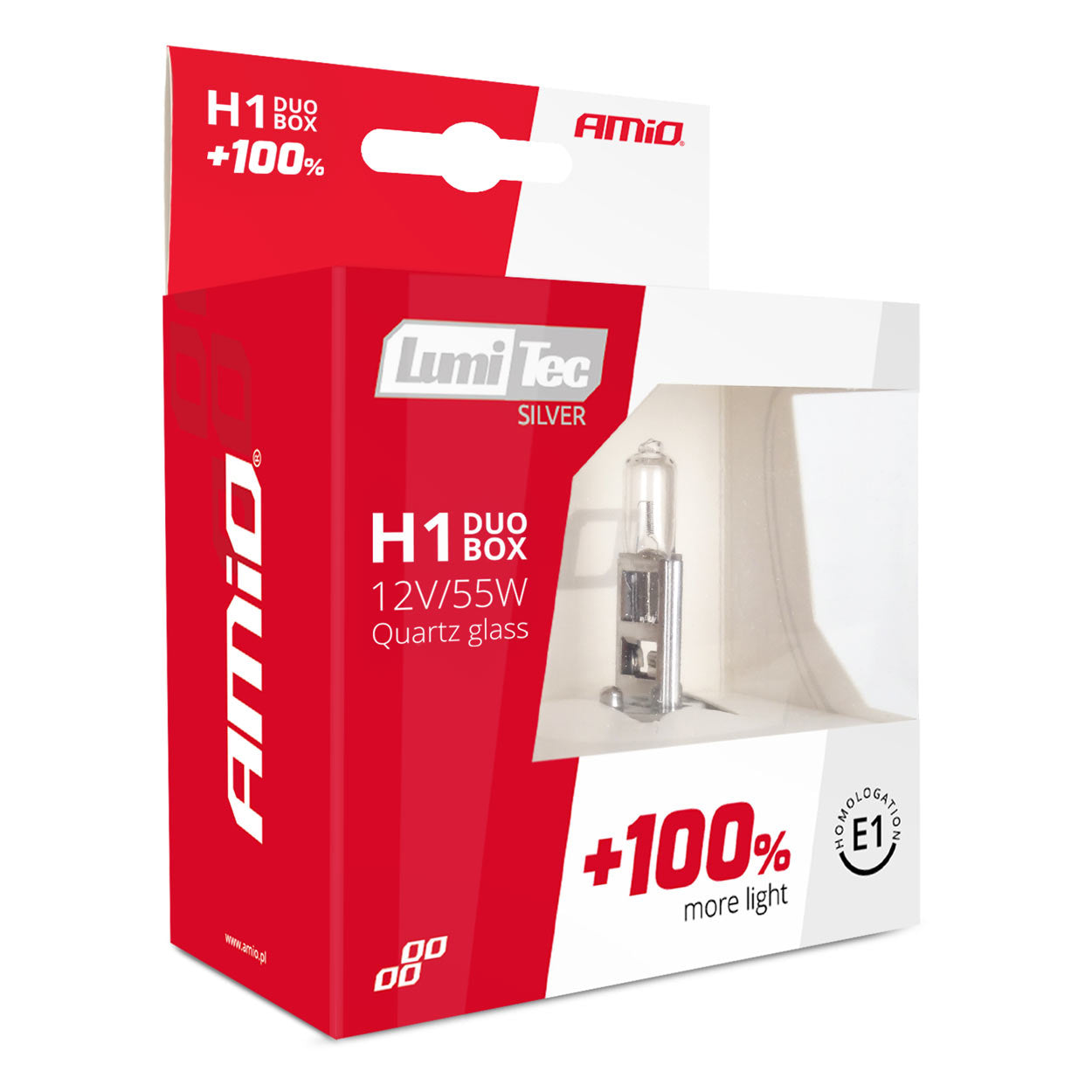 H1-halogeenilamput 12V 55W LumiTec Silver