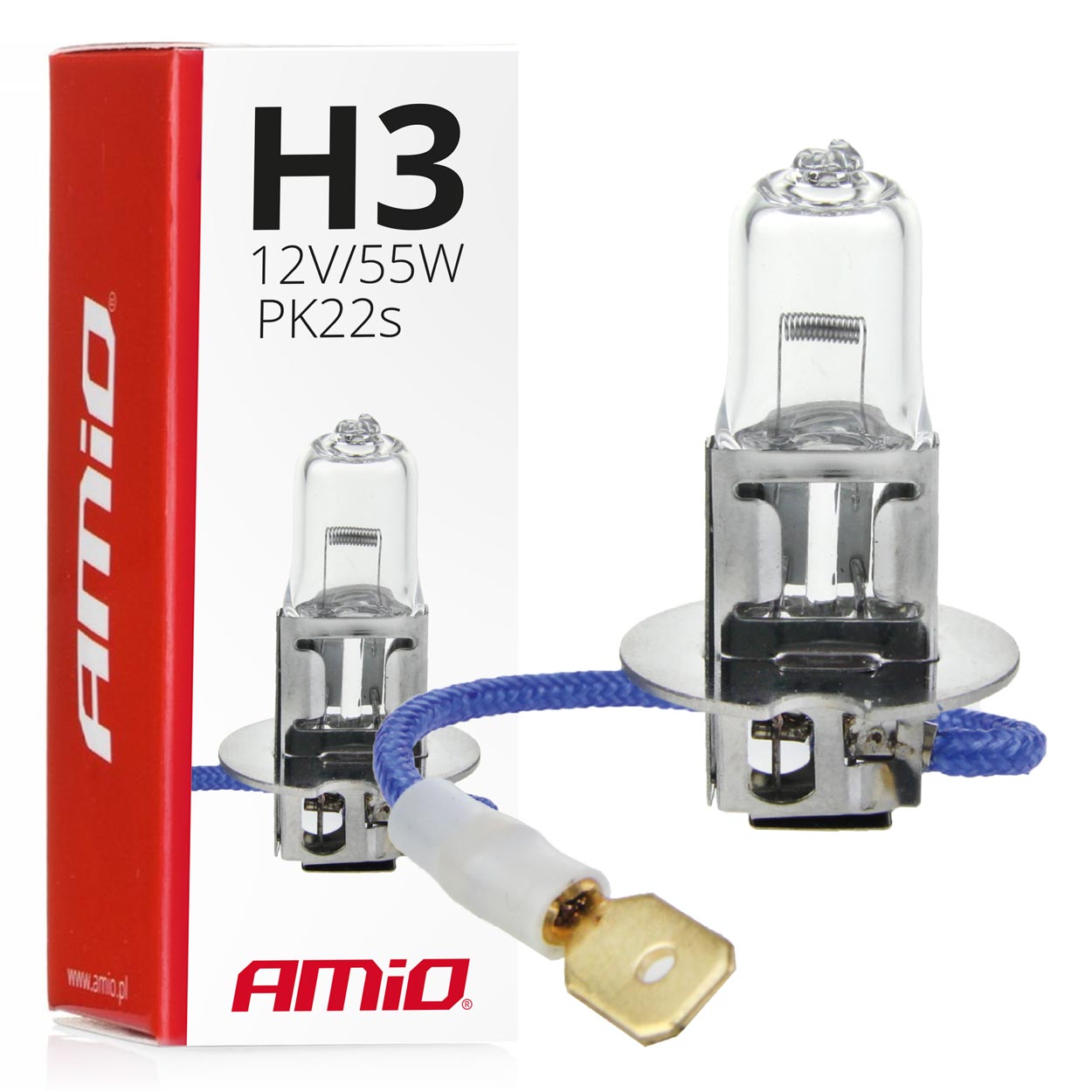 Kirkas H3-halogeenipolttimo 12 V 55 W sumuvaloon