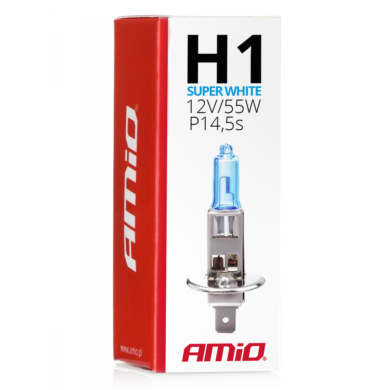 H1 Super White -halogeenipolttimo sinisellä sävyllä