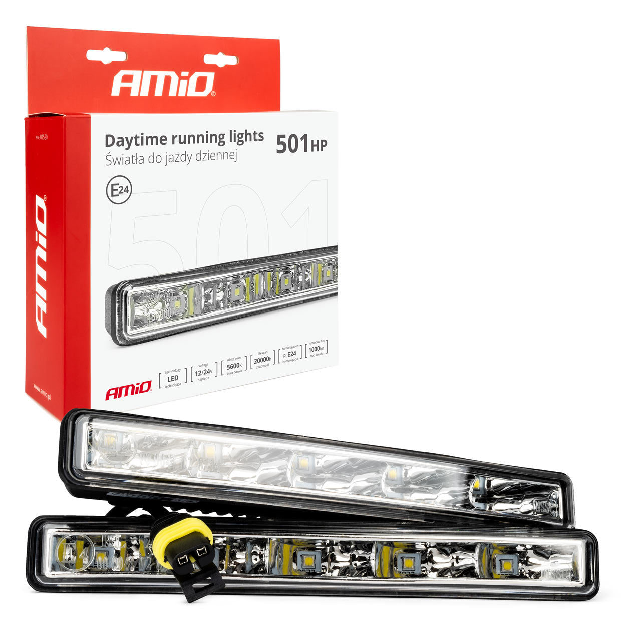 DRL 501HP -päiväajovalot 5 SMD-diodilla