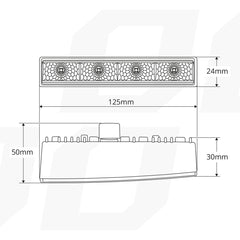 DRL 540 PRO -päiväajovalot etulasilla