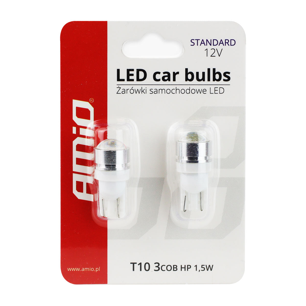 T10 W5W LED-polttimo linssillä