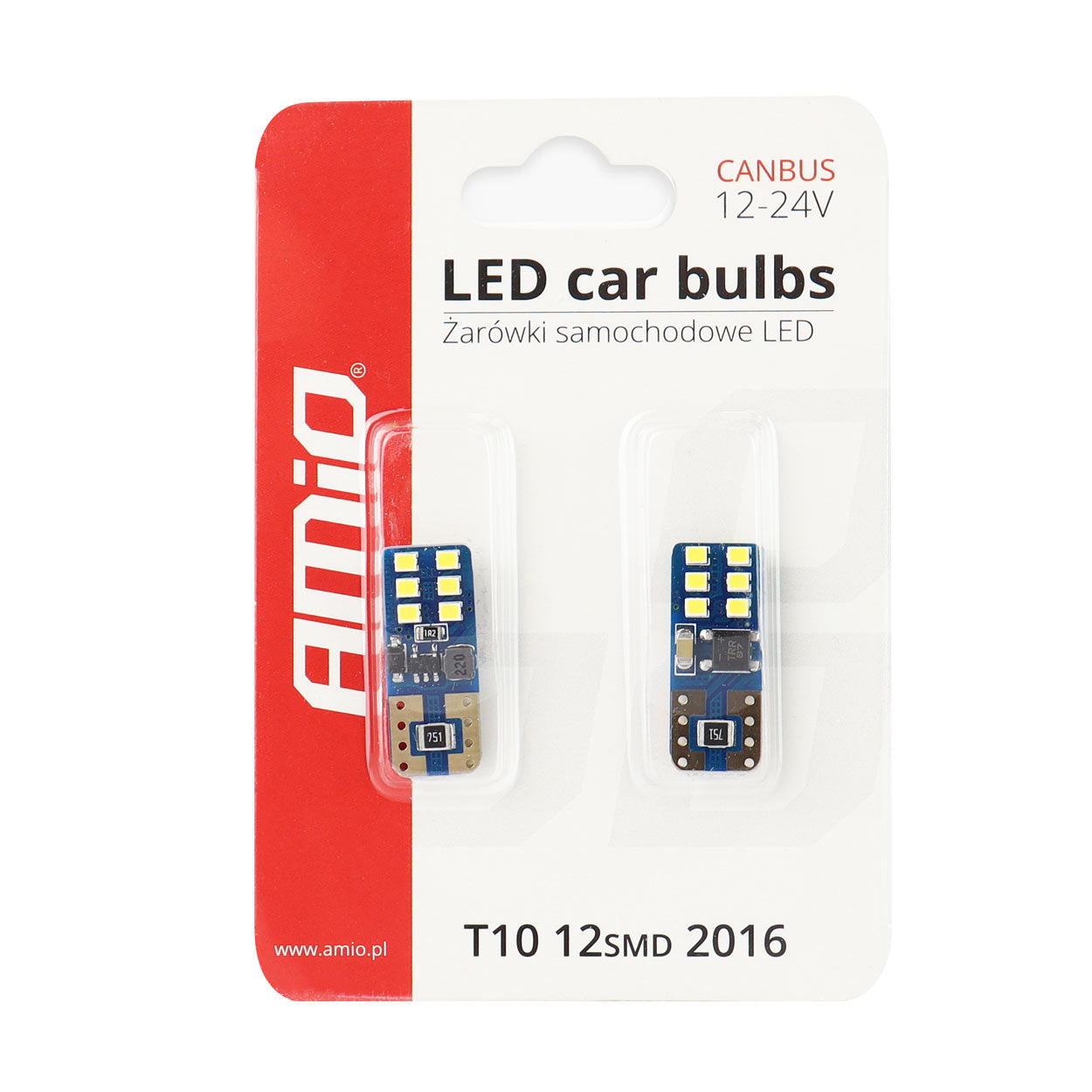 LED-pære T10e W5W 12/24 V