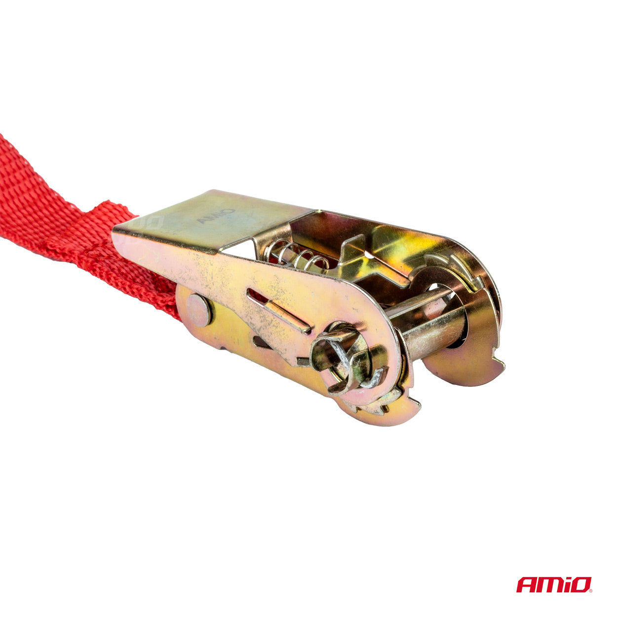 Räikkäkiristin ergonomisella kahvalla kuormansidontavyössä