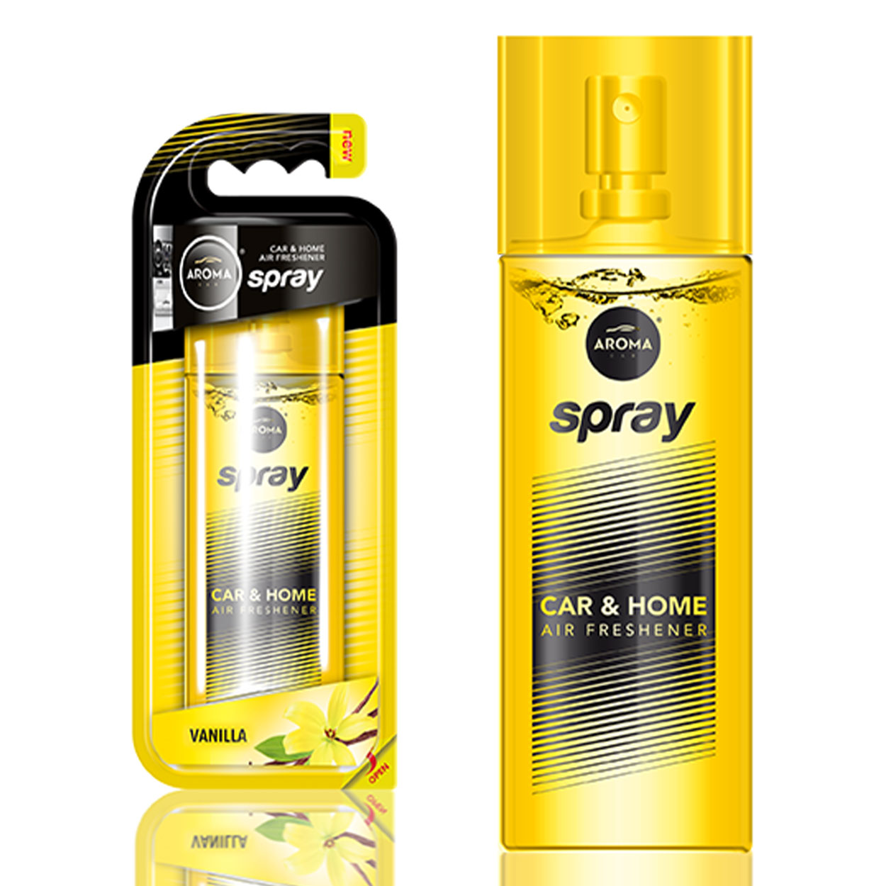 Aroma Car -auton ilmanraikastin vaniljan tuoksulla 50 ml suihkepullossa