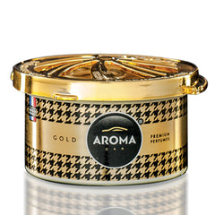 Aroma Prestige Organic Gold auton ilmanraikastin purkissa