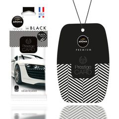 Aroma Prestige Card Black - riippuva selluloosainen auton ilmanraikastin