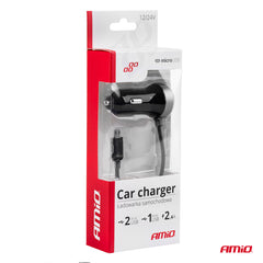 USB-autolaturi autoon: 2 x 1,2 A tai 1 x 2,4 A