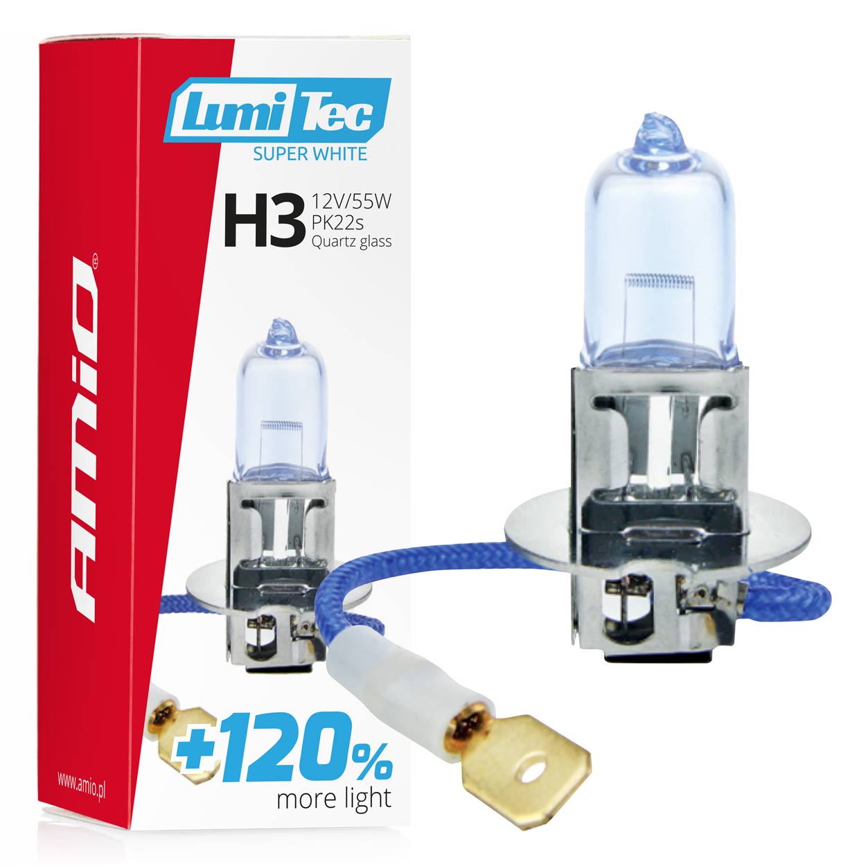 LumiTec Super White H3-halogeenipolttimo 12V 55W