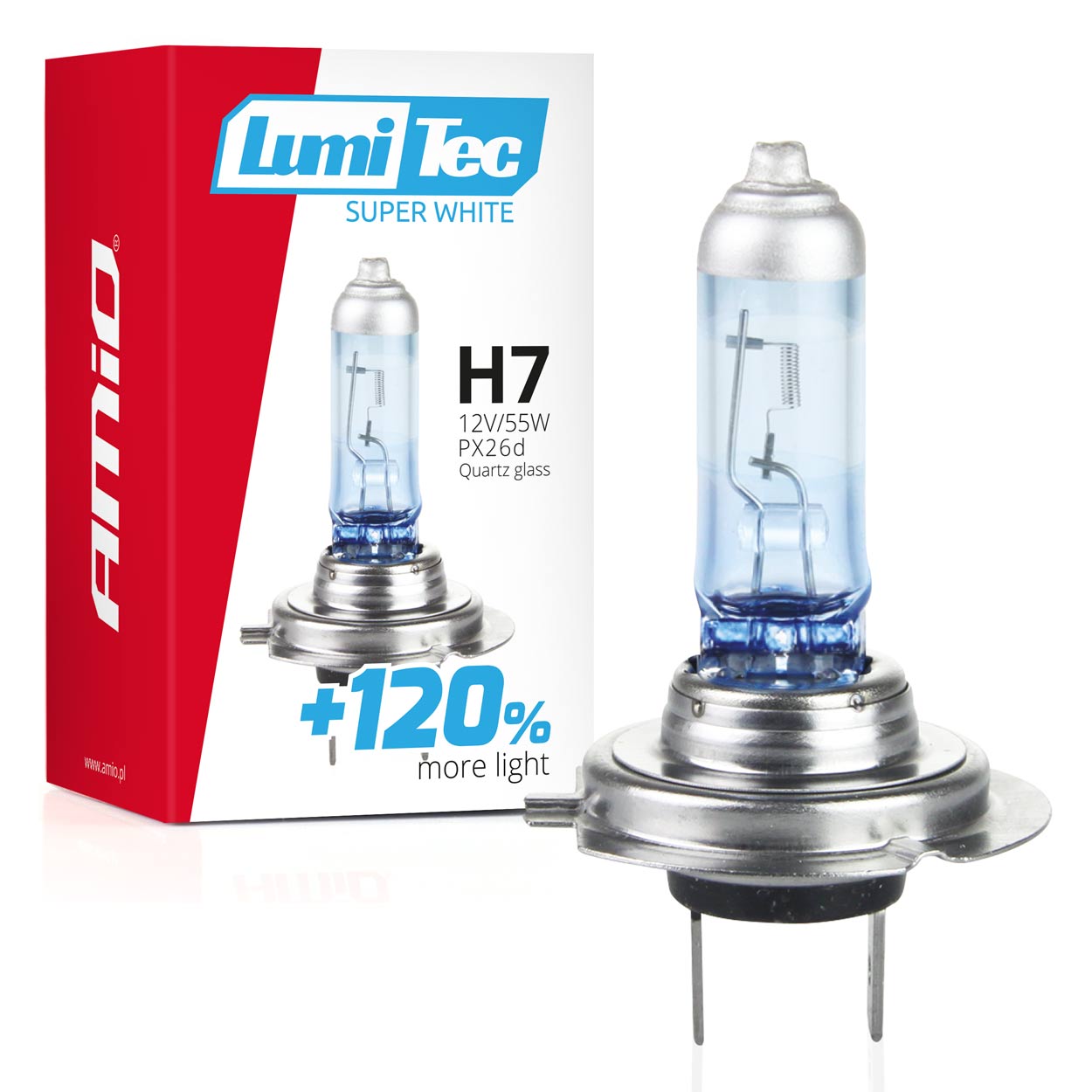 LumiTec Super White H7 -halogeenipolttimo