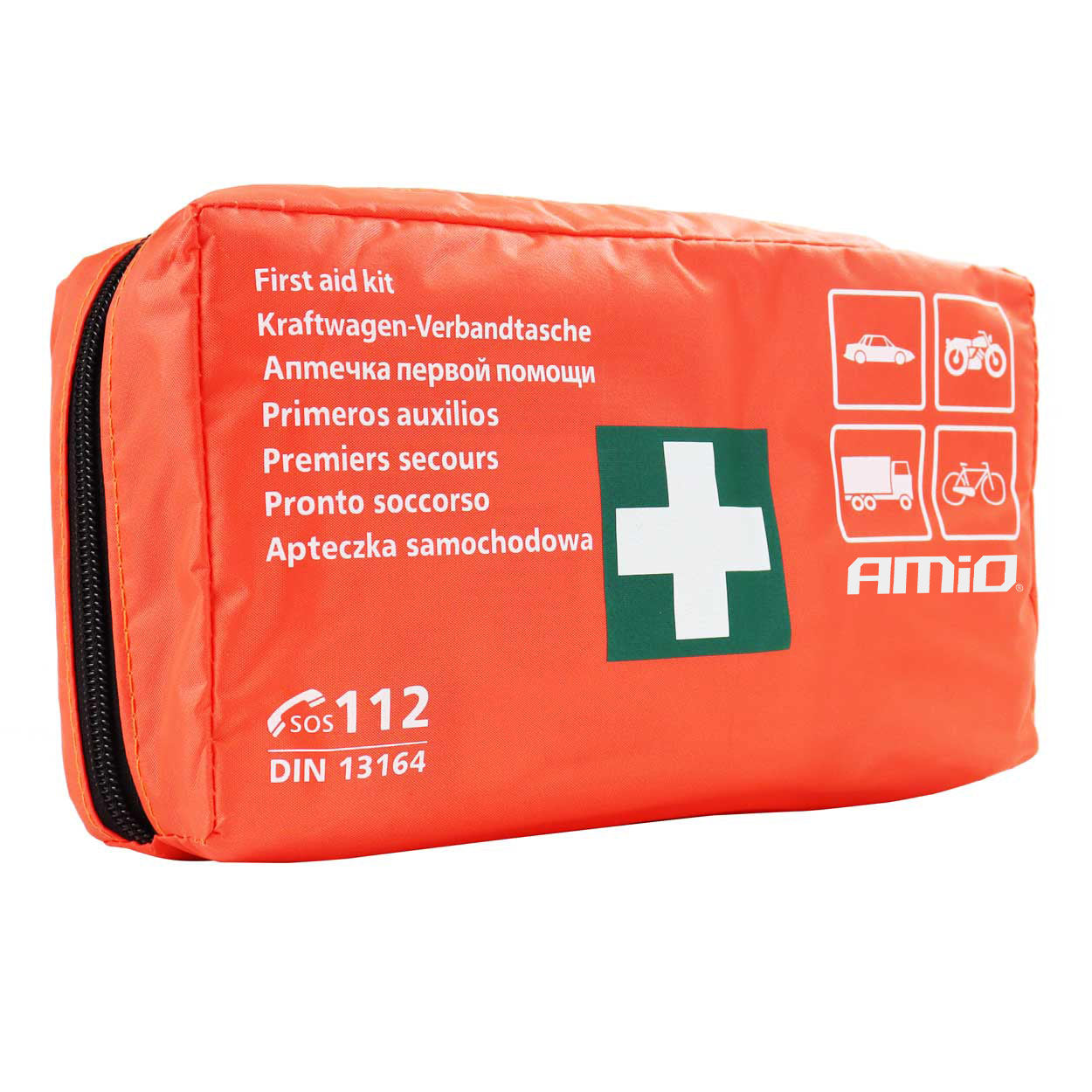 DIN 13164 -ensiapulaukku autoon