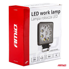 Arbejdslampe AWL07 med sort og rød ledning