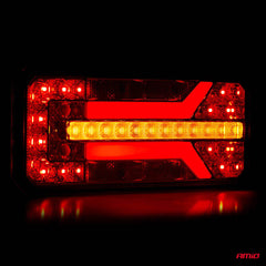 Bageste LED-kombinationslygte med refleks