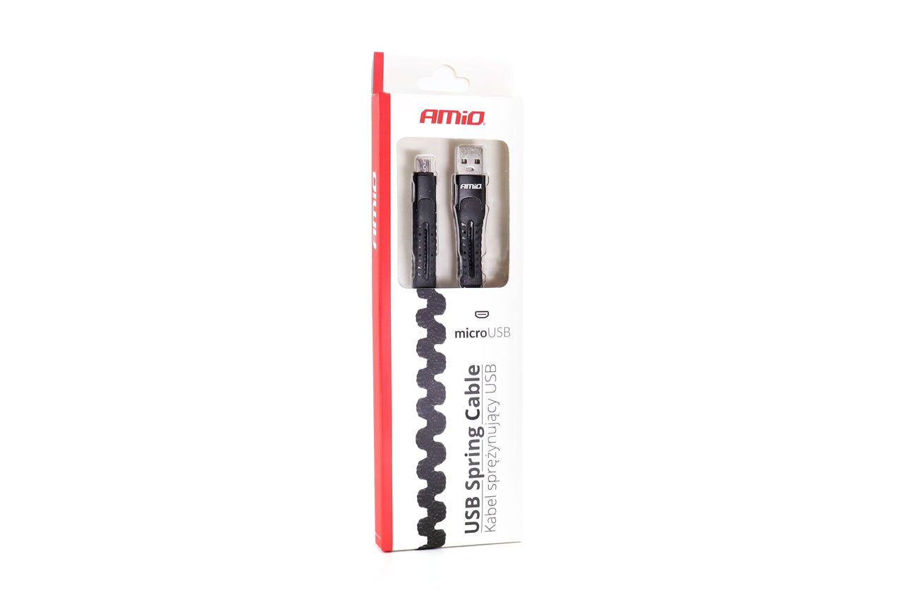 Micro-USB-kierrekaapeli nailonpunoksella